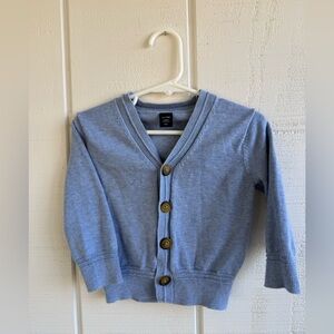 Baby Gap 100% Cotton Blue Button Up Cardigan 12 - 18 Months